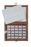 Schmincke Horadam Aquarell Malkasten Holzkasten 24 X 1/1 NäPfchen 74 524 097