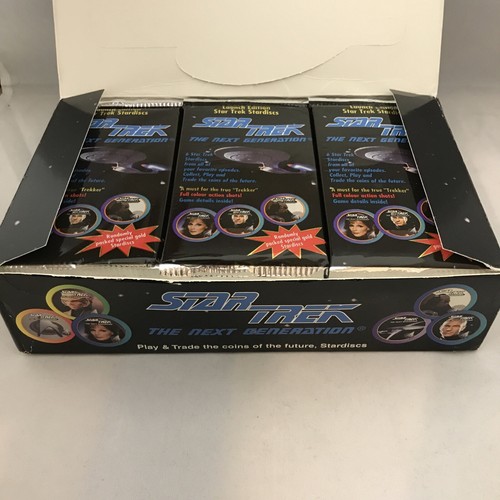 1994 Stardisc Star Trek: The Next Generation Coins Factory Box (36 Packs) - Picture 2 of 4