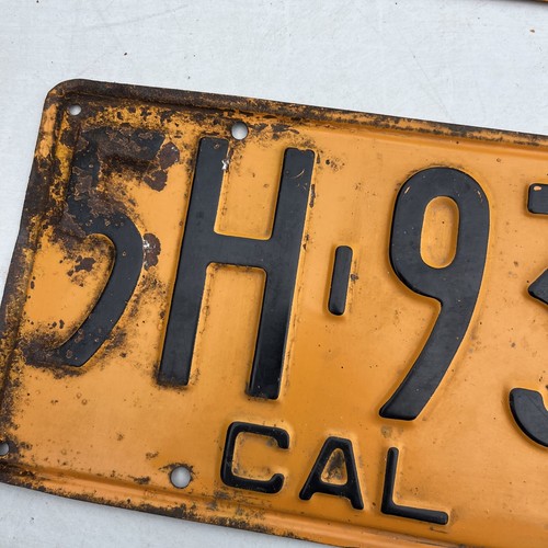 1930 California License Plate - Pair Both Front & Back 5H 93 19 , Need restora - Picture 7 of 21