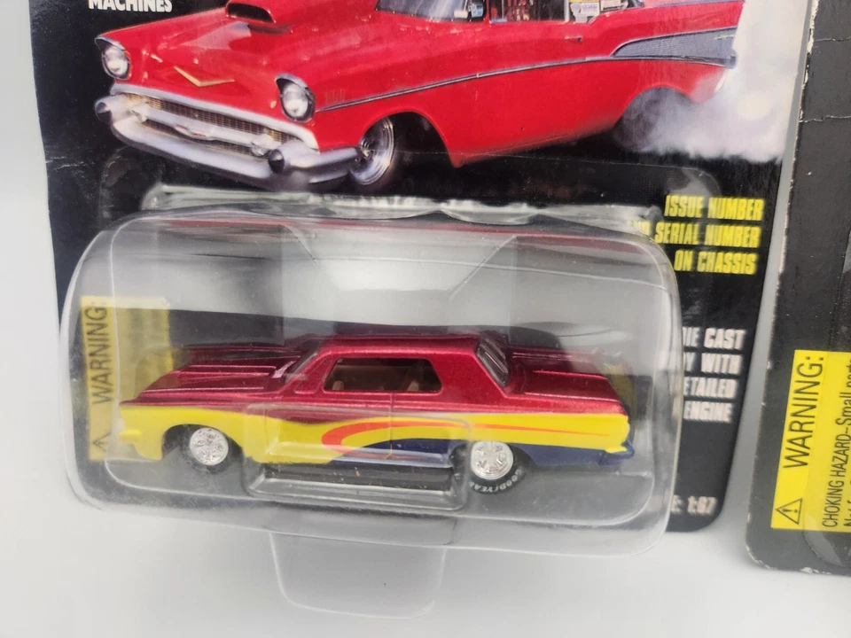 RACING CHAMPIONS HOT ROD MAGAZINE 63 PLYMOUTH LOTE DE 2 LTD ED DIECAST 1:67 NOVO - Imagem 2 de 4