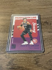 2021-22 Donruss Trae Young #10 Production Line Press Proof Purple Atlanta Hawks