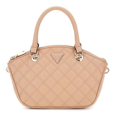 GUESS sac à épaule bandoulière Giully Mini Satchel Beige