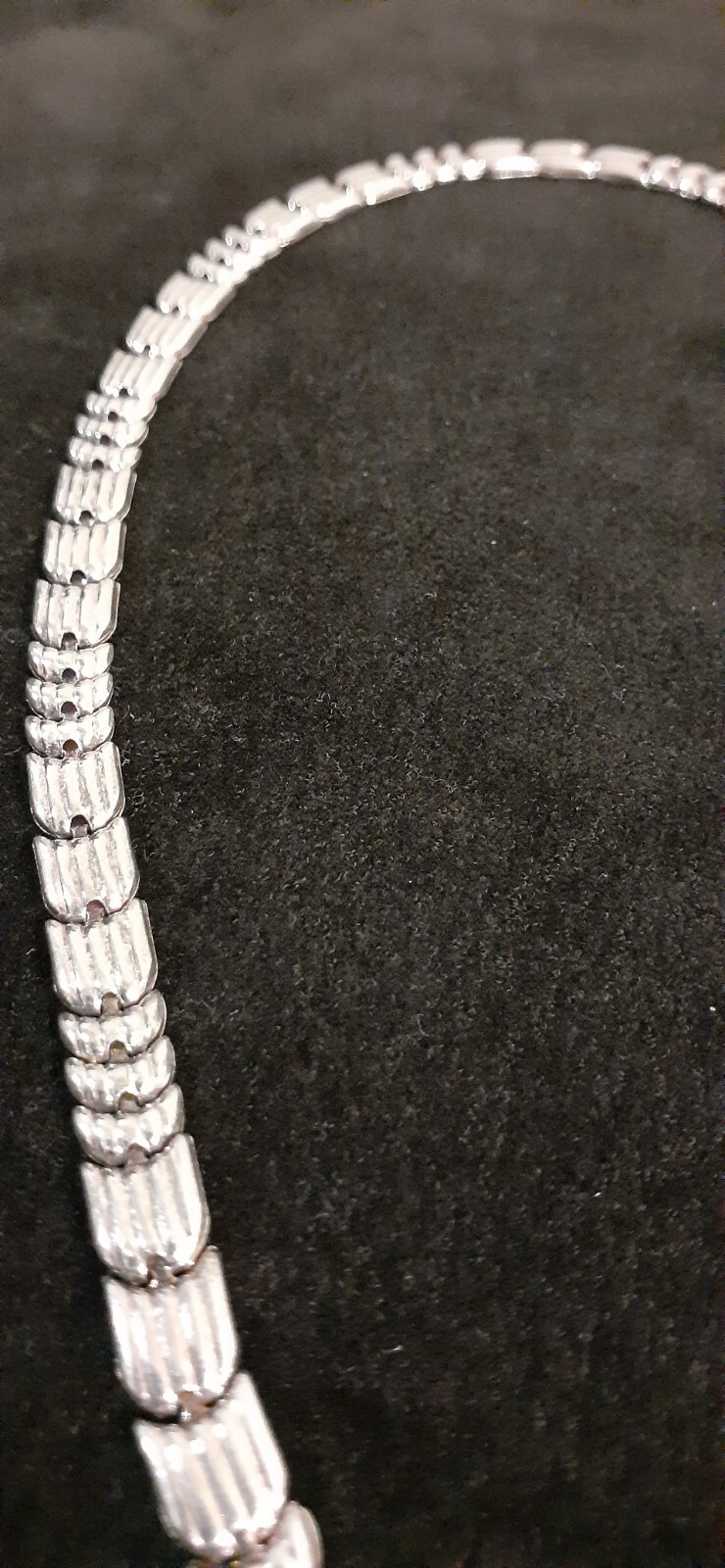 SOLID SILVER 925 STERLING CHAIN, BRACELET NECKLACE - image 11