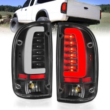 Anzo Led Tail Lights Black Housing Clear Lens Pair For Toyota Tacoma 311353