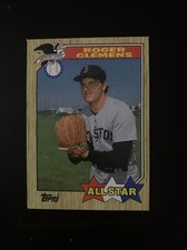 1987 Topps All Star Roger Clemens #614 ID:0090 Red Sox