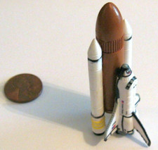 Space Shuttle Stack Orbiter, 2 SRBs  External Fuel Tank 2 3/4" Mini Model.