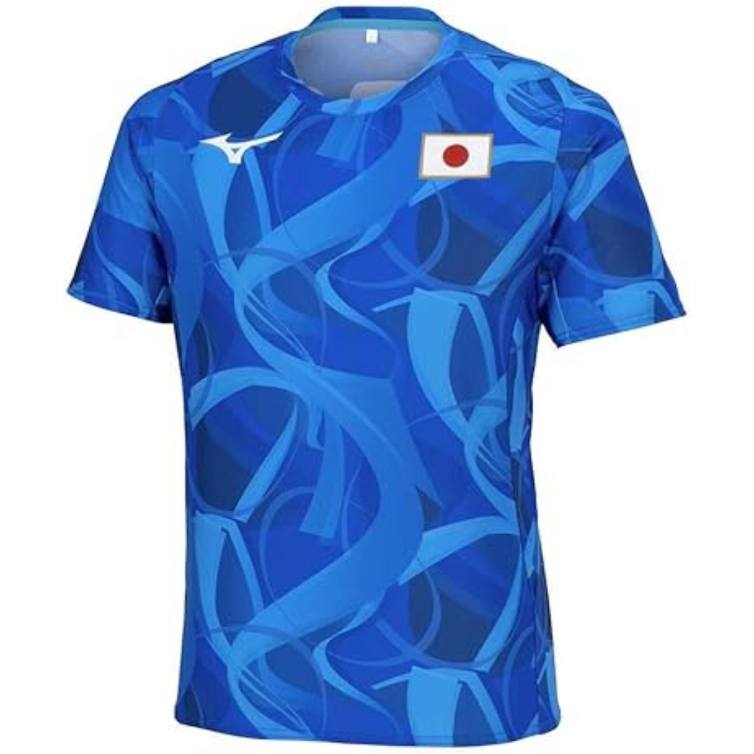 MAX80%OFF/セール開催中 Mizuno eBay | blue unisex T-shirt support logo Japan 2024 ウエア