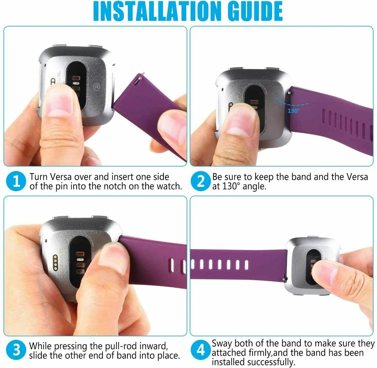 Attaching fitbit versa deals band