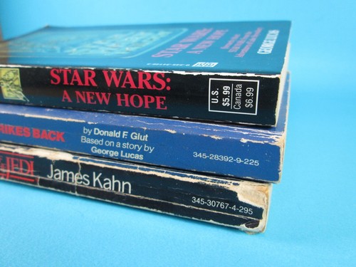 Vintage Star Wars Book Lot: A New Hope, Empire Strikes Back, Return of the Jedi - Foto 18 di 21