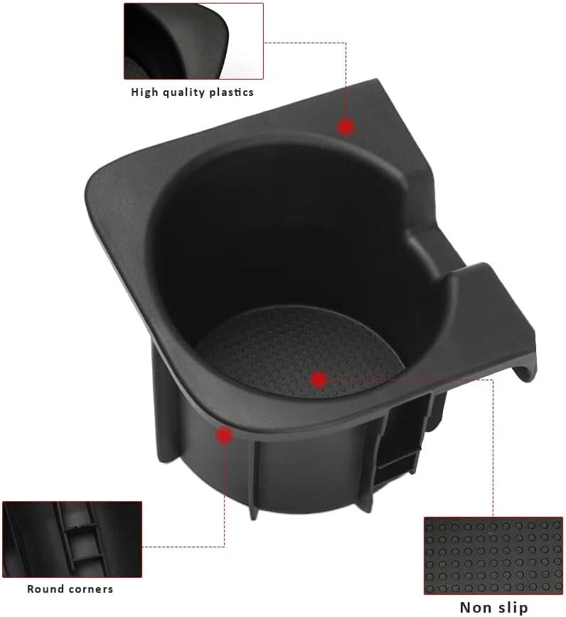 Repuesto de insertos portavasos AOTEMILK para accesorios Toyota Tacoma 2005-2017 Foto 4 de 4