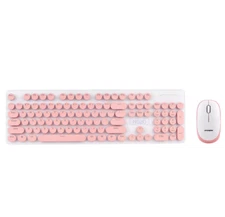 N520 Wireless Punk Mechanical Hand Keyboard Mouse Set Gaming Keyboard 