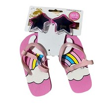 Sunglasses UV400 Flip Flops Set . baby girl from 0 to 3 years
