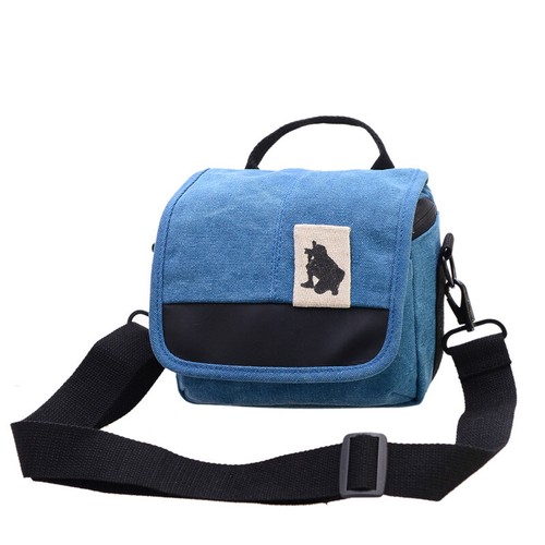 Retro Canvas Camera Bag Single-shoulder Bag Sling Bag For Mini DSLR - Picture 12 of 14