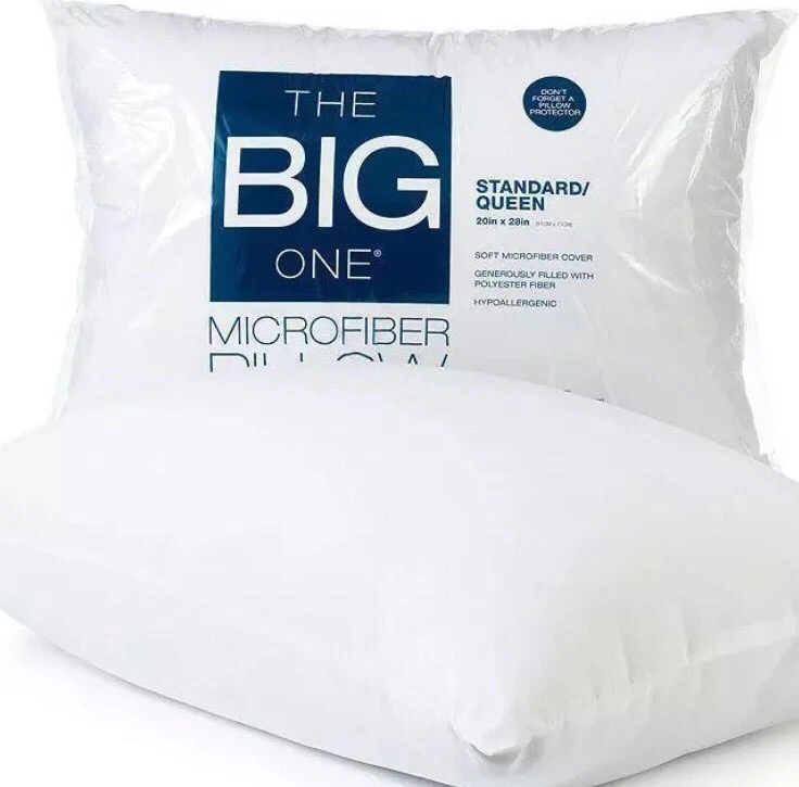 The Big One Microfiber Standard / Set Of Queen Pillows (TWO)