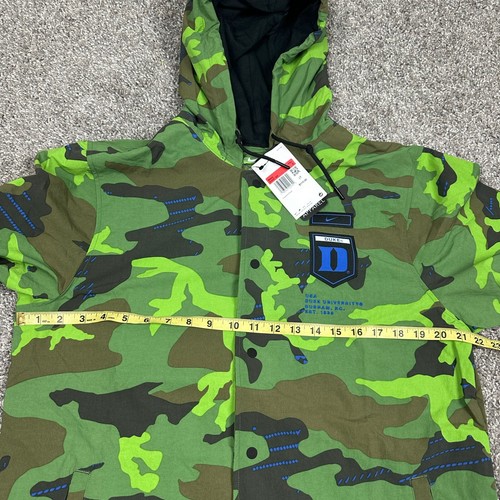 Nike Duke University NCAA Men's Hooded Jacket Green Camo Size L Large DQ2221-328 - Picture 13 of 14