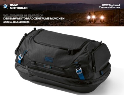 BMW Motorrad Hecktasche Black Collection groß 50-60L Softbag schwarz 77495A0E757