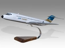 McDonnell Douglas DC-9 Airwest Desk Wood Airplane New Model Large Scale 1/72