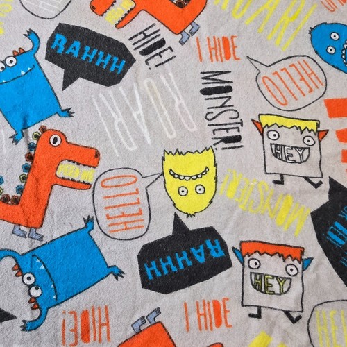 Monster Stoff Flanell Cartoon Kinder Kinder JoAnn Material Basteln Nähen 42x55 - Bild 4 von 7