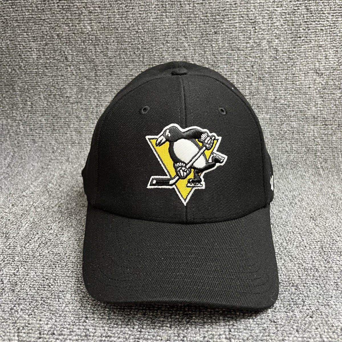 New '47 Brand Pittsburgh Penguins NHL Black Structured Fitted Baseball Cap