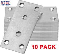 10PCS Flat Joining Metal Plates Brackets for Wood Railway Sleeper 80mm Brackets