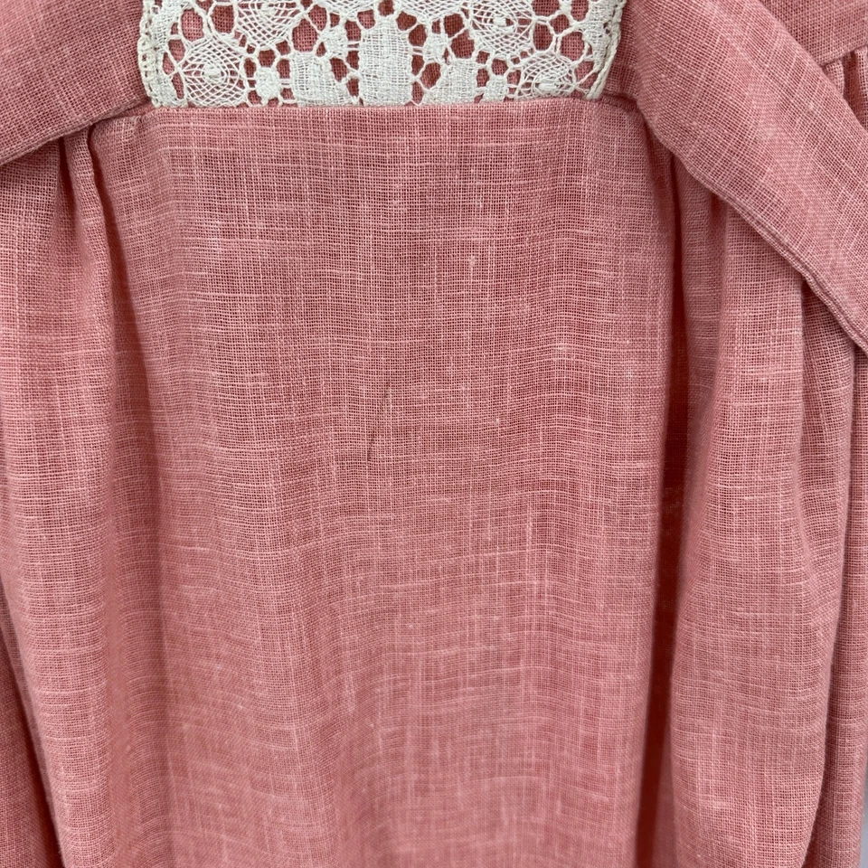 Jerell of Texas Women 70sTiered Prairie Maxi Dress Size 11 Vintage Boho Romantic - Image 3 of 4