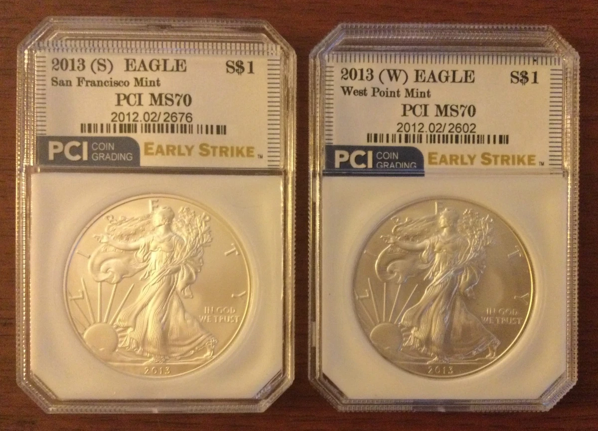 American Eagle MS 70 Graded 2013 Silver Bullion Coins for sale | eBay