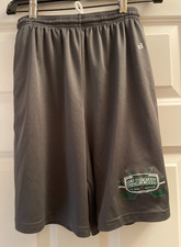 Badger Sport Youth XL Heather Gray Athletic Shorts with Drawstring Elastic Waist