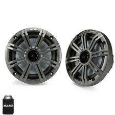 Kicker 6.5" Charcoal Marine Speakers QTY 2 1 pair of OEM replacement speakers