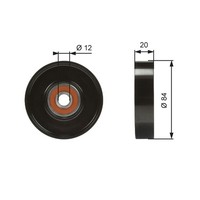 Gates T36321 Spannrolle, Keilrippenriemen FüR Infiniti Passend FüR Nissan