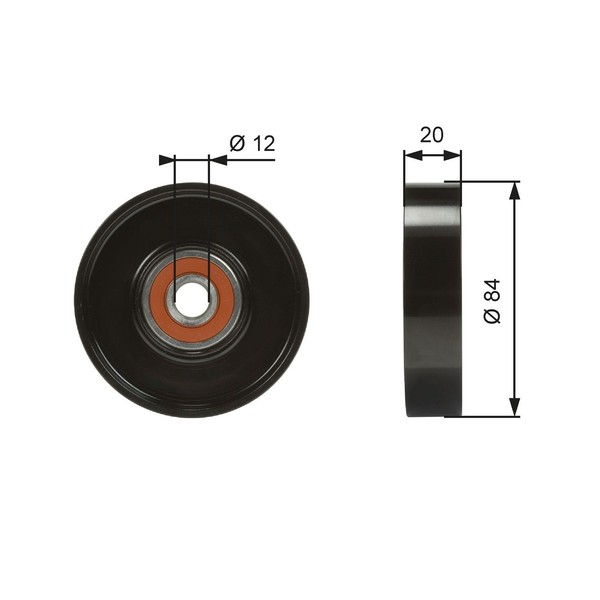 Gates T36321 Spannrolle, Keilrippenriemen FüR Infiniti Passend FüR Nissan-image