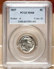 1937 BUFFALO NICKEL PCGS MS64 391485
