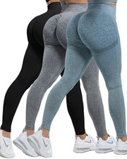 Workout Leggings Sets for Women, Gym Scrunch Butt Butt Lifting Seamless Leggi...