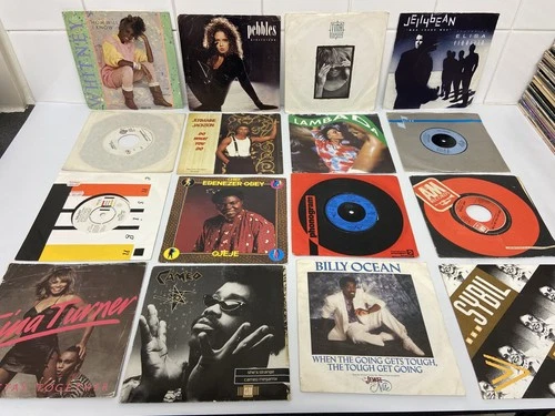 X46 7” 45 Singles Big Bundle Joblot - 80s Soul New Jack RnB Prince Sheila E etc