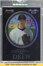 2005 Bowman Sterling Black Refractor 16/25 Stephen Drew #BS-SD READ 0b5