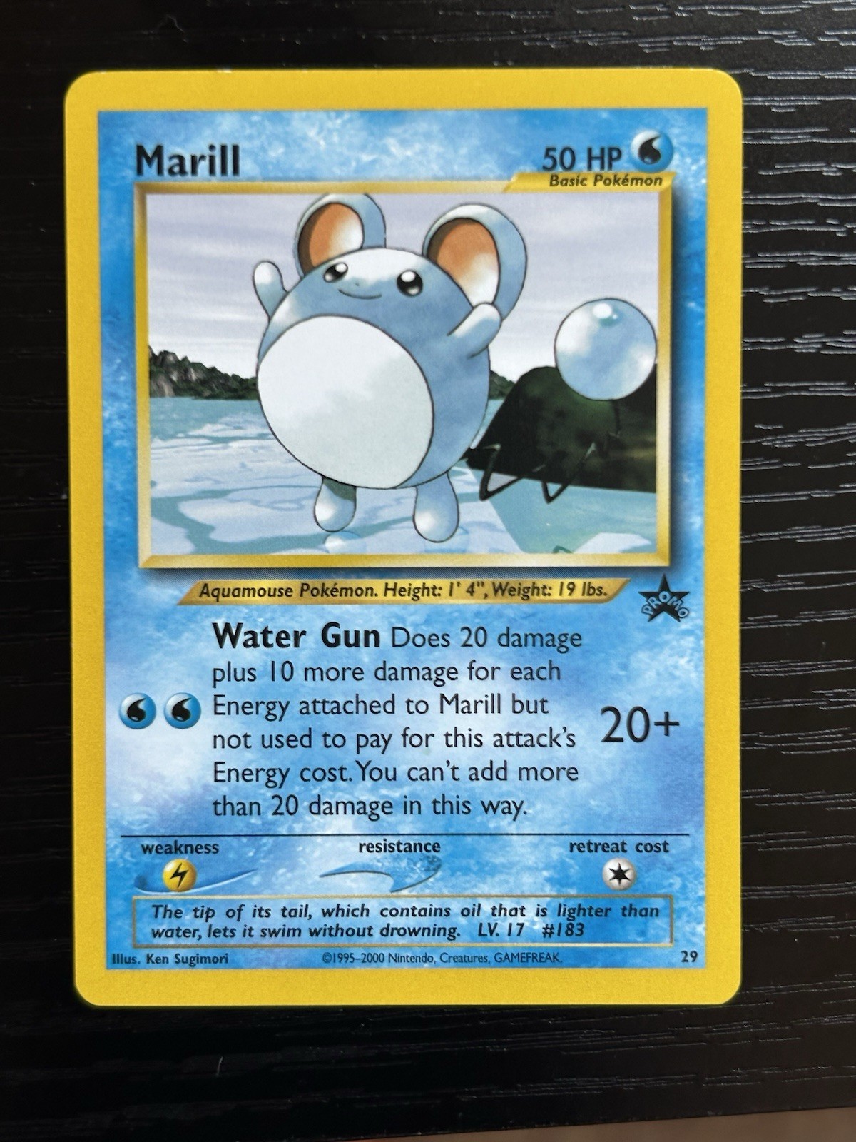 Marill - Black Star Promo - #29 - Collectible Pokemon Card - LP