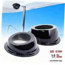 6.5" Angled Speaker Pods, Surface Mount Speaker Enclosures Boxes Painted Black