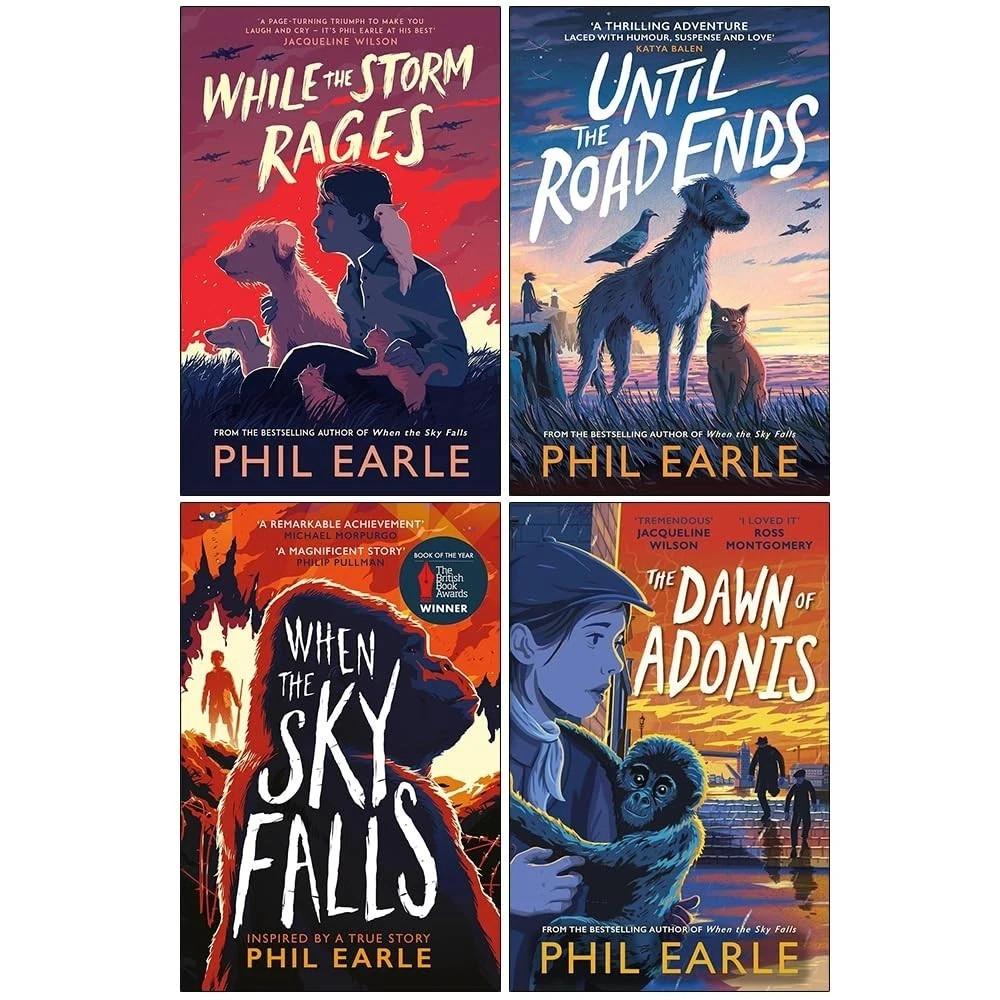Phil Earle Historical Animal Stories 4 Books Collection Set Until the Road Ends - Image 3