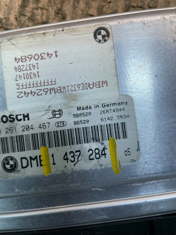 BMW 740i 1997 1998 motor ECM ECU motor control módulo informático v2240 DG Foto 4 de 4