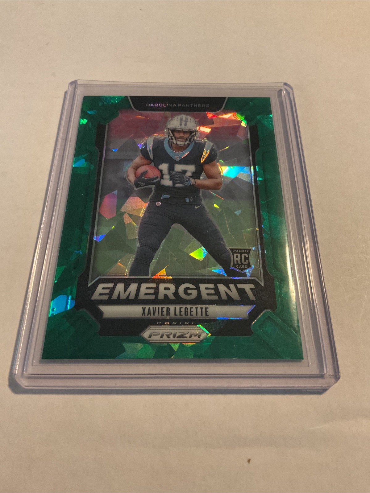 2024 Panini Prizm #15 Xavier Legette Emergent Green Ice Prizm