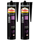 Natursteinkleber, Montagekleber für Stein 2 x 420g - grau - Innen & Außen