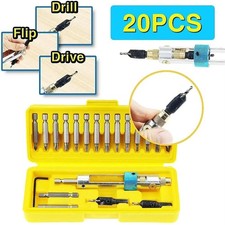 20X Drill Driver Drill Bit Set Screwdriver Bits Flip Drive Drill Driver W/ Box