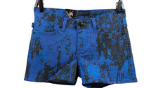 Rock Republic Jawbreaker Shorts Size 4 Womens Denim spotted Print New stretch