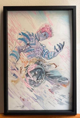Demon Slayer Akaza Original Art by Daxiong