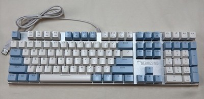 GAMDIAS Hermes M5 Mechanical Gaming Keyboard Wired USB Ice Blue Backlight White