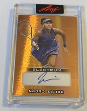 NAOMI OSAKA 2025 LEAF Electrum AUTO 7/12 Encased Tennis