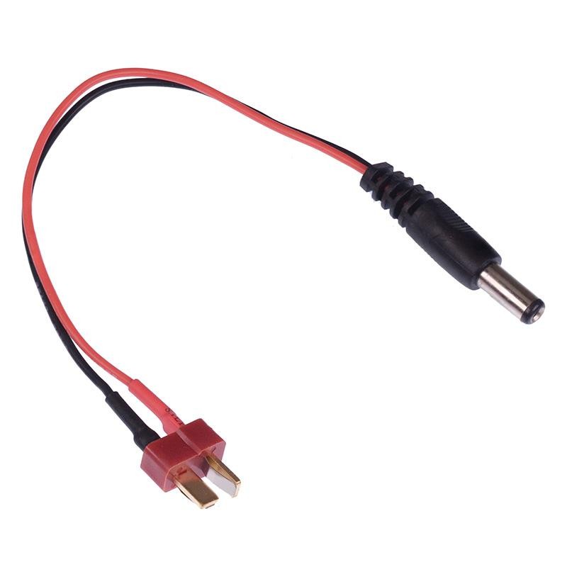 2.1mm x 5.5mm DC Plug to Male Deans T Plug 22AWG 150mm RC connector