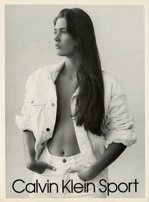 CALVIN KLEIN magazine AD #158 RARE 1988 KELLY KLEIN