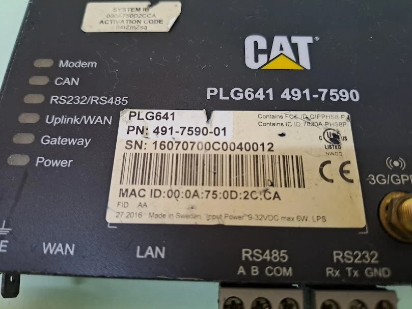 CAT PLG641 491-7590 Control Module Caterpillar 491-7590-01 - Image 4 of 4