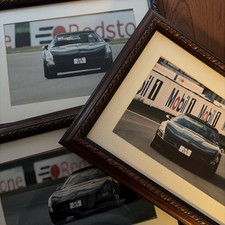 3x Wooden FRAMED PHOTOGRAPH PRINTS, CHEVROLET CORVETTE C3 / C4