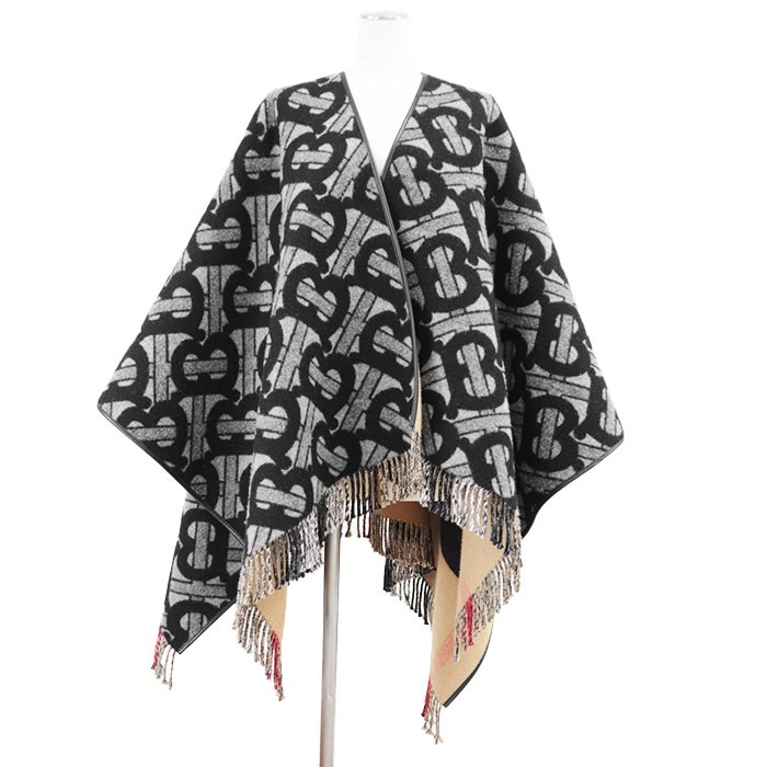 Poncho Burberry Multicolor Logo Buy Burberry Rainbow Wool Vintage